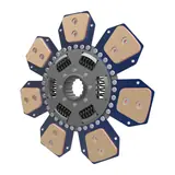 NEW H. CLUTCH PLATE 310 mm 16 SPLINES 7 PADS SPRUNG CENTRE 40x45 mm — New Holland 5163937